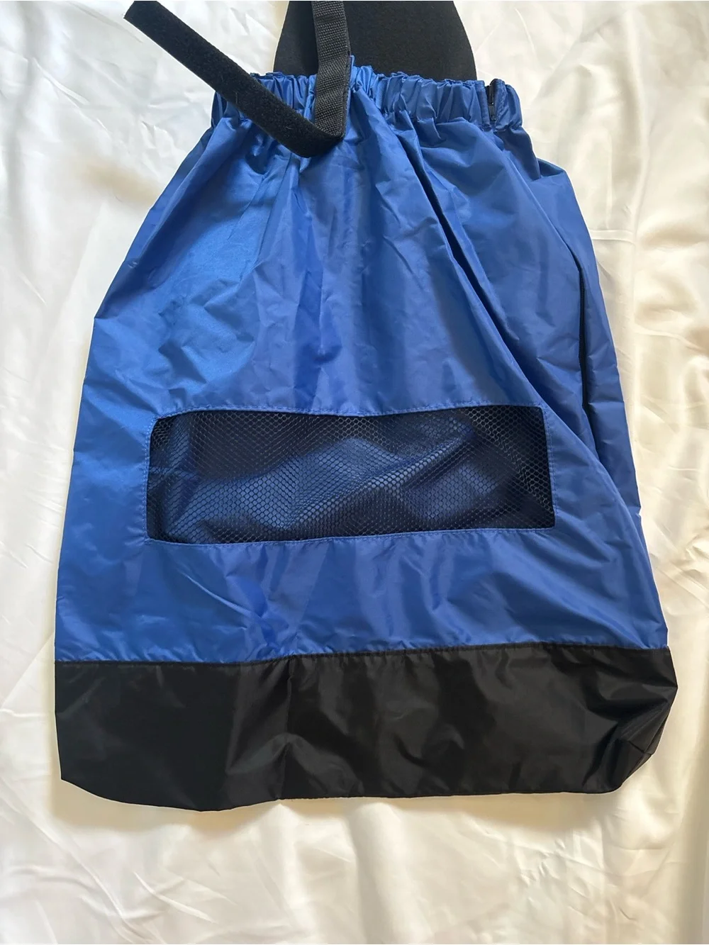 Walkin' Pets Walkin' Drag Bag Dog Drag Bag XL Blue/Black Nylon Leash Ring